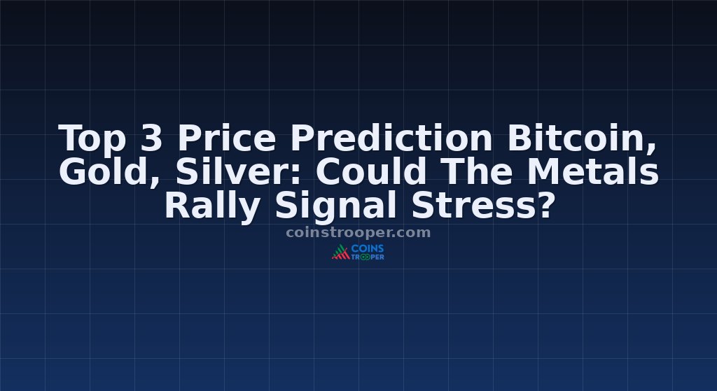 Top 3 Price Prediction Bitcoin, Gold, Silver: Could The Metals Rally Signal Stress?