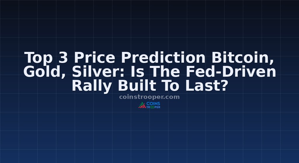 Top 3 Price Prediction Bitcoin, Gold, Silver: Is The Fed-Driven Rally Built To Last?
