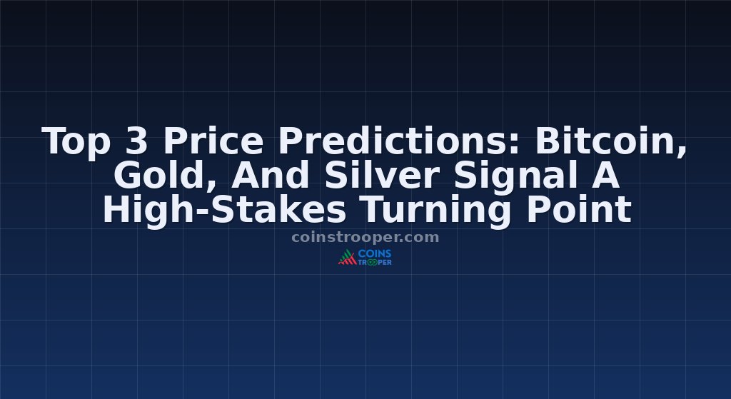 Top 3 Price Predictions: Bitcoin, Gold, And Silver Signal A High-Stakes Turning Point