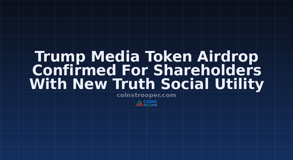 Trump Media Token Airdrop Confirmed For Shareholders With New Truth Social Utility