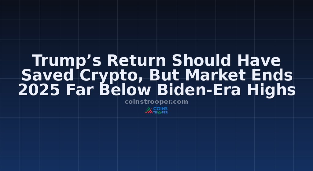 Trump’s Return Should Have Saved Crypto, But Market Ends 2025 Far Below Biden-Era Highs
