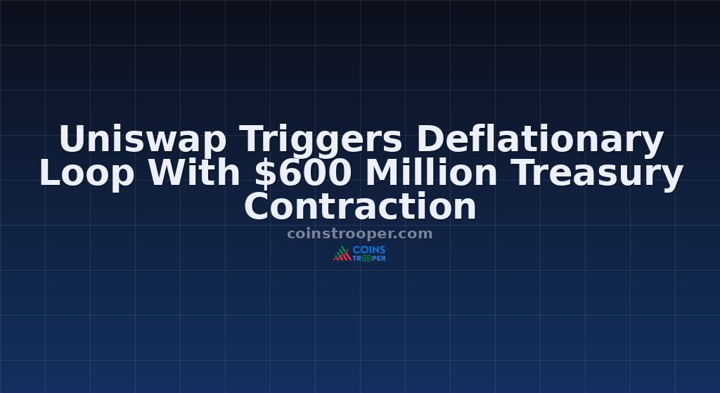 Uniswap Triggers Deflationary Loop With $600 Million Treasury Contraction