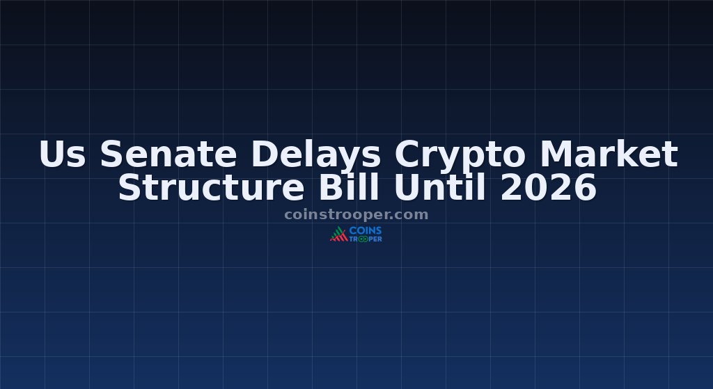 Us Senate Delays Crypto Market Structure Bill Until 2026