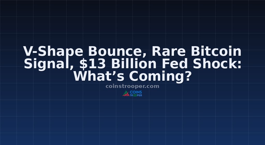 V-Shape Bounce, Rare Bitcoin Signal, $13 Billion Fed Shock: What’s Coming?