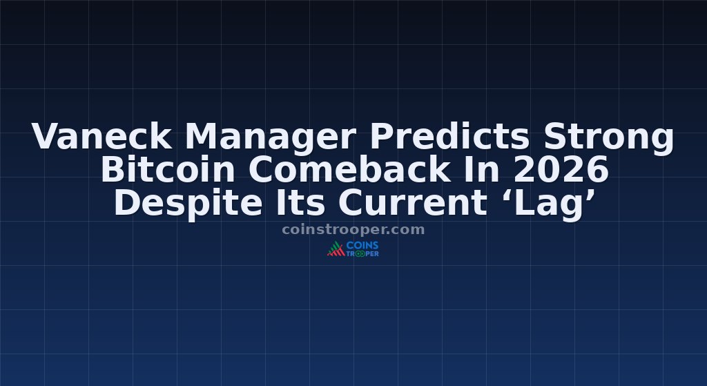 Vaneck Manager Predicts Strong Bitcoin Comeback In 2026 Despite Its Current ‘Lag’