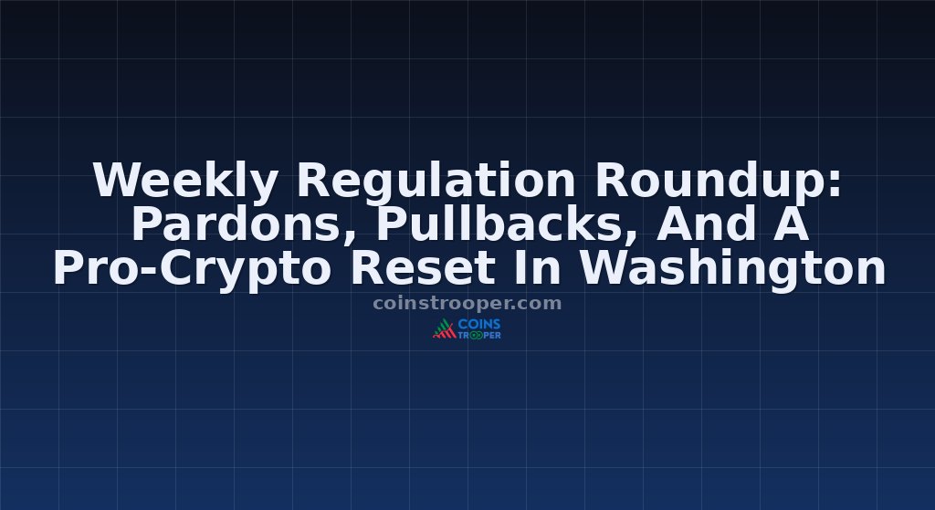 Weekly Regulation Roundup: Pardons, Pullbacks, And A Pro-Crypto Reset In Washington