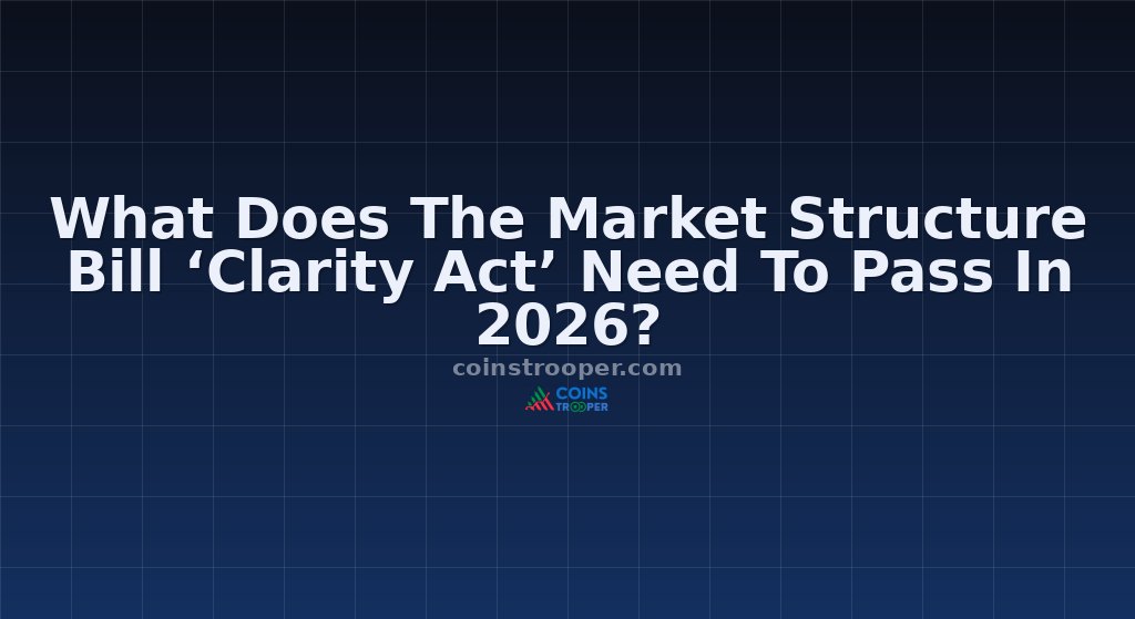 What Does The Market Structure Bill ‘Clarity Act’ Need To Pass In 2026?