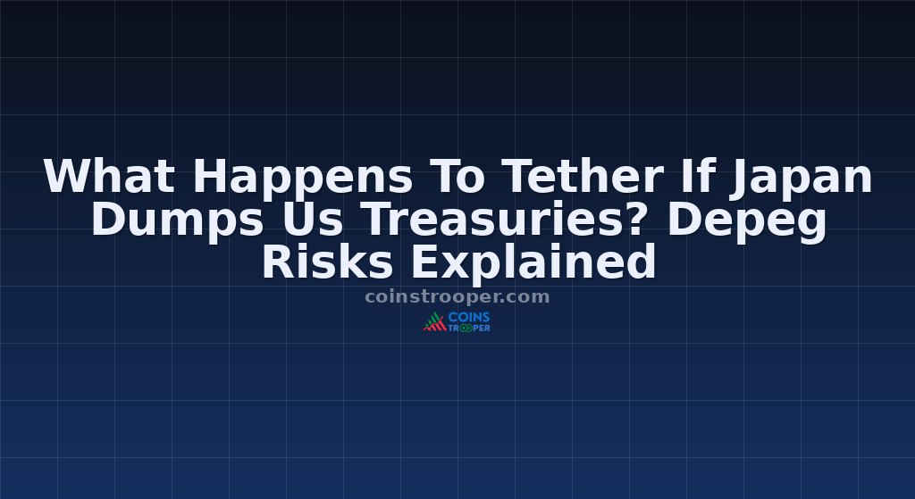 What Happens To Tether If Japan Dumps Us Treasuries? Depeg Risks Explained