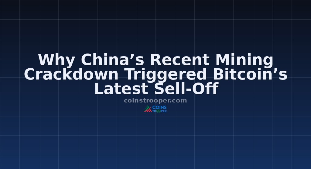 Why China’s Recent Mining Crackdown Triggered Bitcoin’s Latest Sell-Off