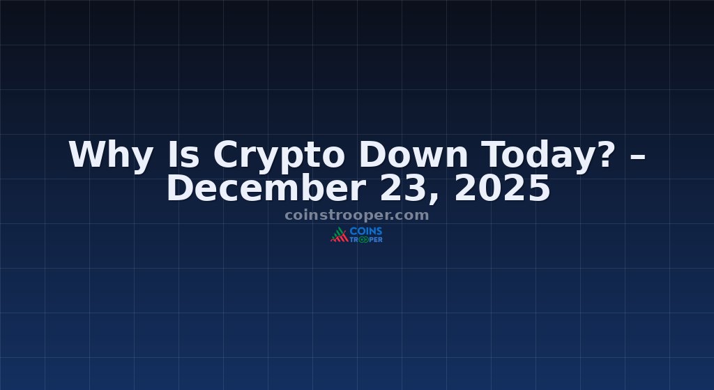 Why Is Crypto Down Today? – December 23, 2025