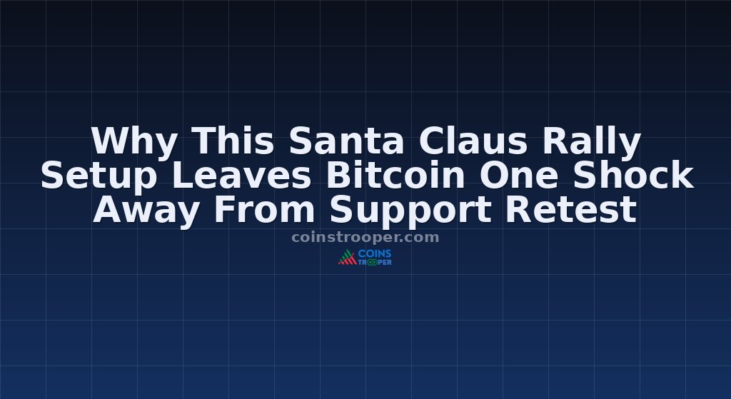 Why This Santa Claus Rally Setup Leaves Bitcoin One Shock Away From Support Retest