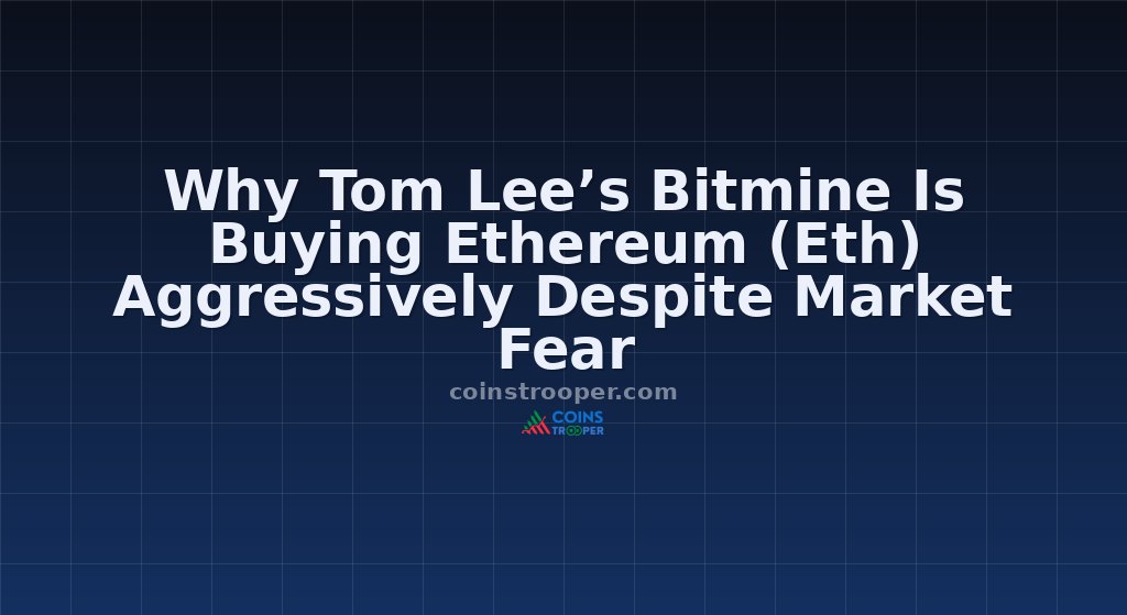 Why Tom Lee’s Bitmine Is Buying Ethereum (Eth) Aggressively Despite Market Fear