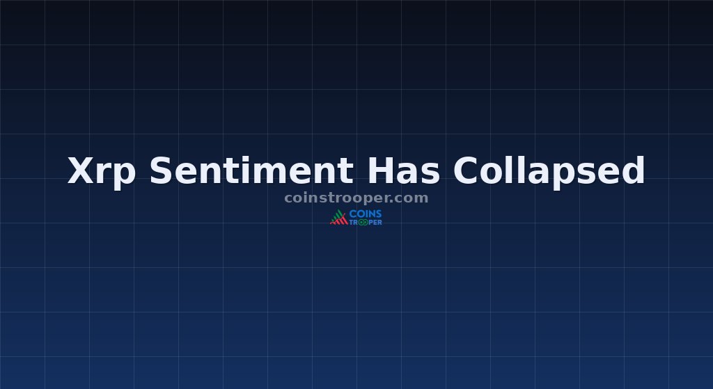 Xrp Sentiment Has Collapsed
