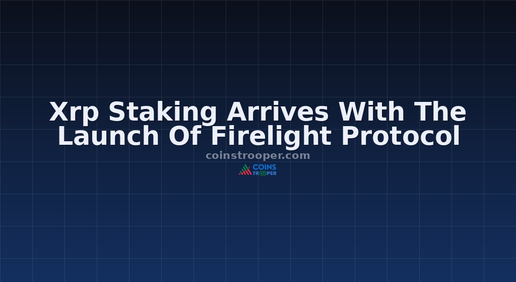 Xrp Staking Arrives With The Launch Of Firelight Protocol