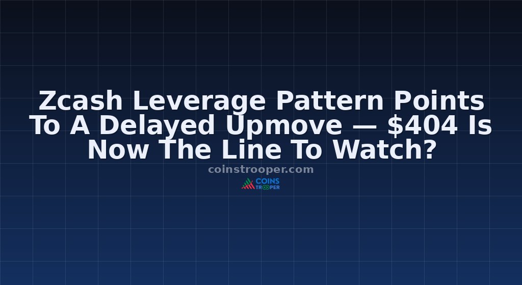 Zcash Leverage Pattern Points To A Delayed Upmove — $404 Is Now The Line To Watch?