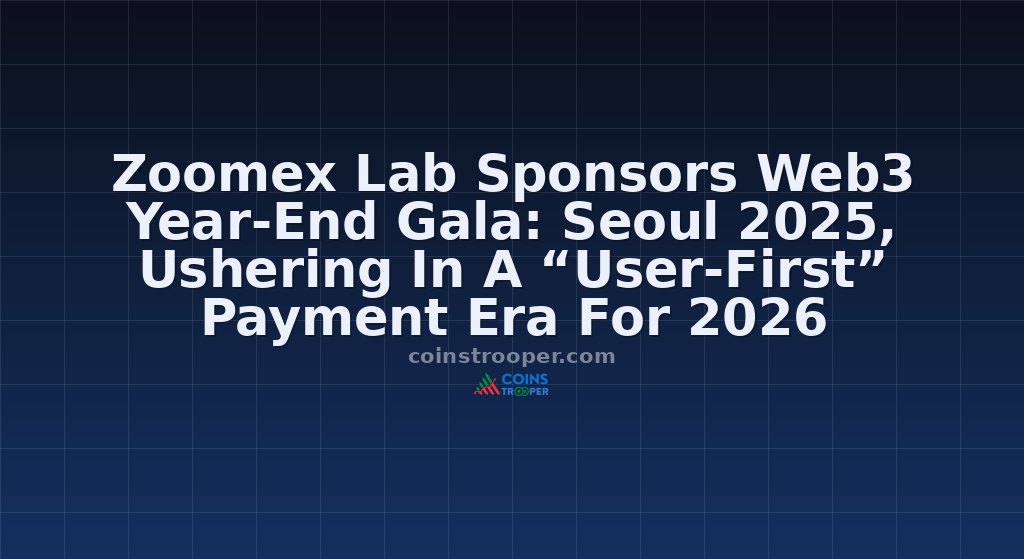 Zoomex Lab Sponsors Web3 Year-End Gala: Seoul 2025, Ushering In A “User-First” Payment Era For 2026