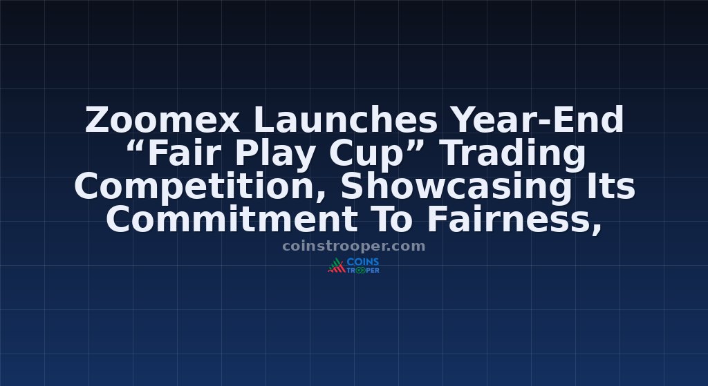 Zoomex Launches Year-End “Fair Play Cup” Trading Competition, Showcasing Its Commitment To Fairness, Transparency, And Integrity With A $100,000 Prize Pool