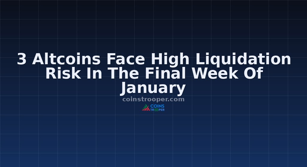 3 Altcoins Face High Liquidation Risk In The Final Week Of January