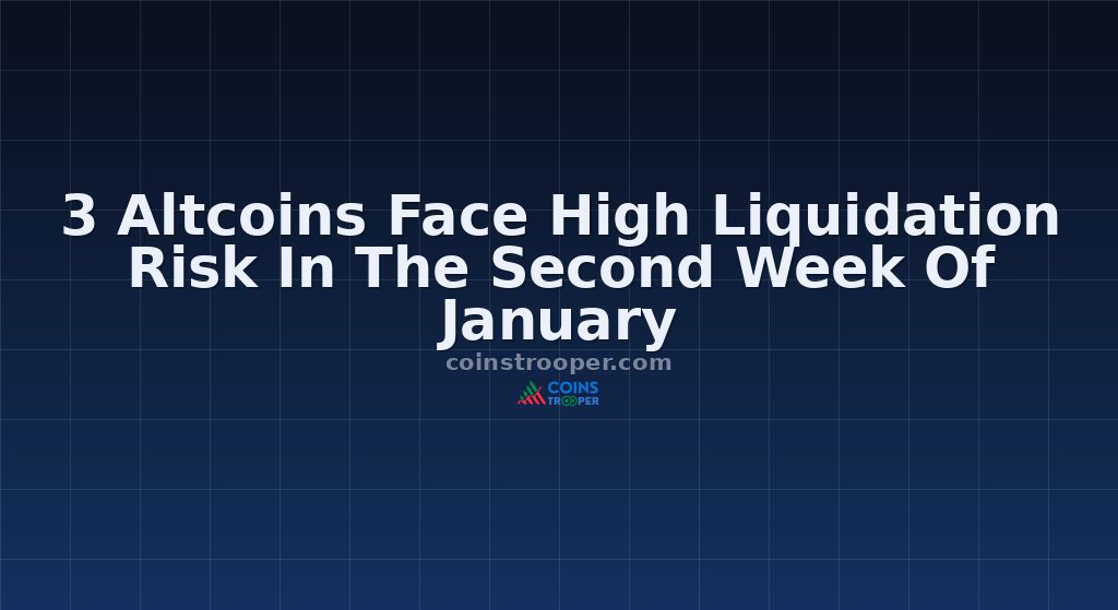 3 Altcoins Face High Liquidation Risk In The Second Week Of January