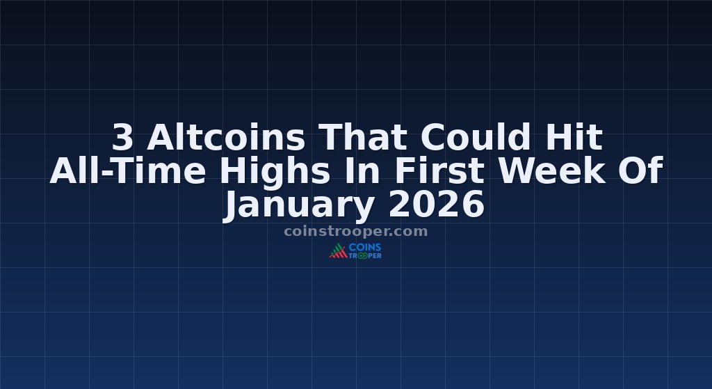 3 Altcoins That Could Hit All-Time Highs In First Week Of January 2026
