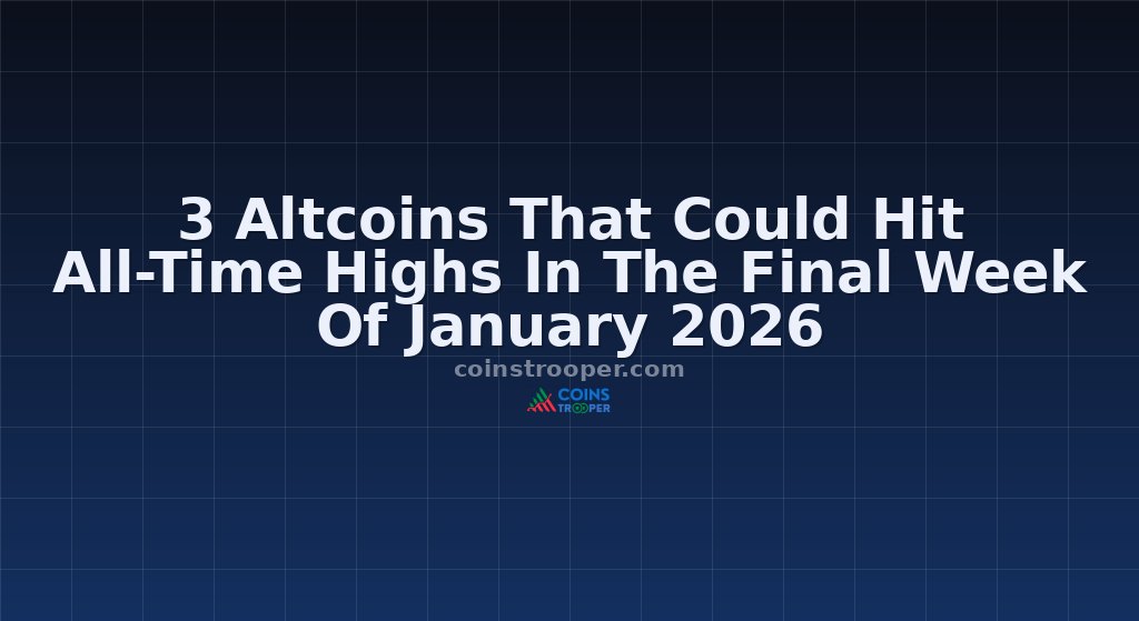 3 Altcoins That Could Hit All-Time Highs In The Final Week Of January 2026