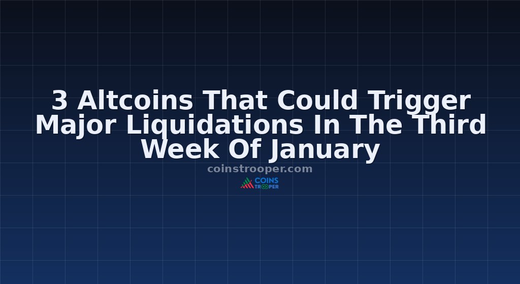 3 Altcoins That Could Trigger Major Liquidations In The Third Week Of January