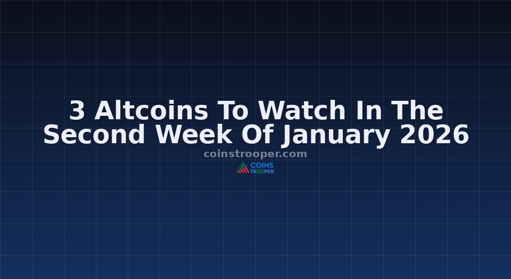 3 Altcoins To Watch In The Second Week Of January 2026