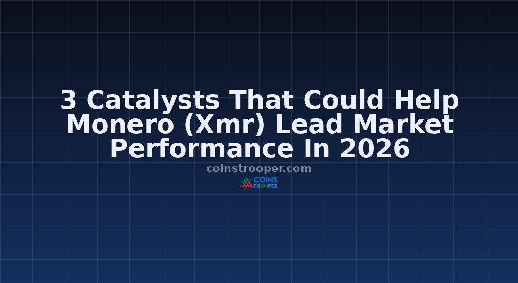 3 Catalysts That Could Help Monero (Xmr) Lead Market Performance In 2026