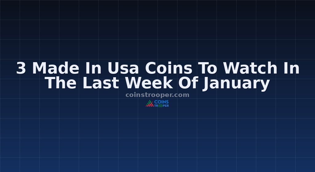 3 Made In Usa Coins To Watch In The Last Week Of January