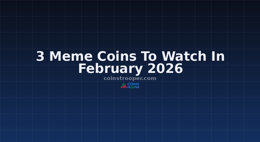 3 Meme Coins To Watch In February 2026