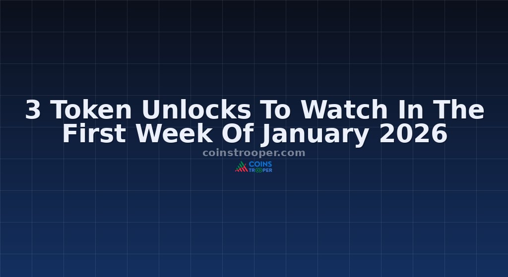 3 Token Unlocks To Watch In The First Week Of January 2026