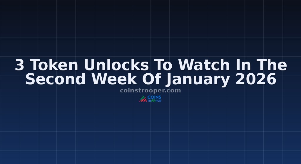 3 Token Unlocks To Watch In The Second Week Of January 2026