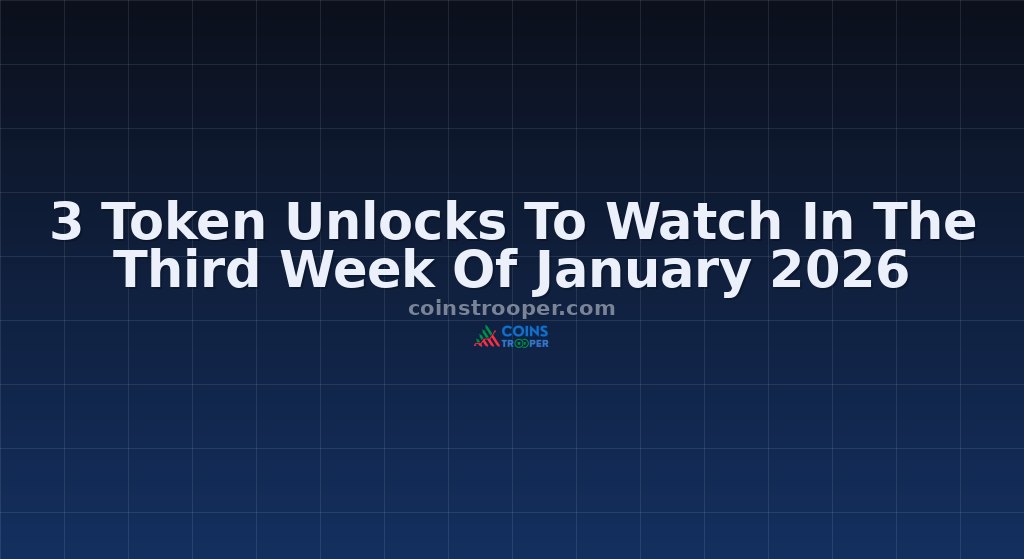 3 Token Unlocks To Watch In The Third Week Of January 2026