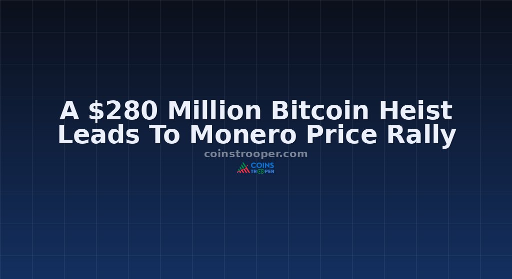 A $280 Million Bitcoin Heist Leads To Monero Price Rally
