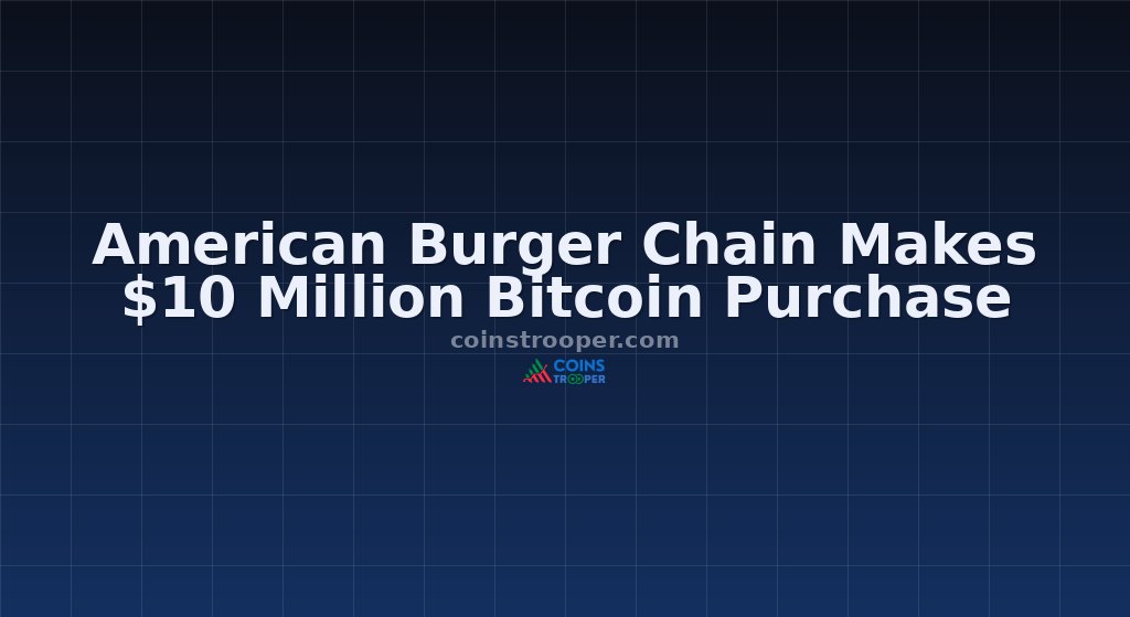 American Burger Chain Makes $10 Million Bitcoin Purchase