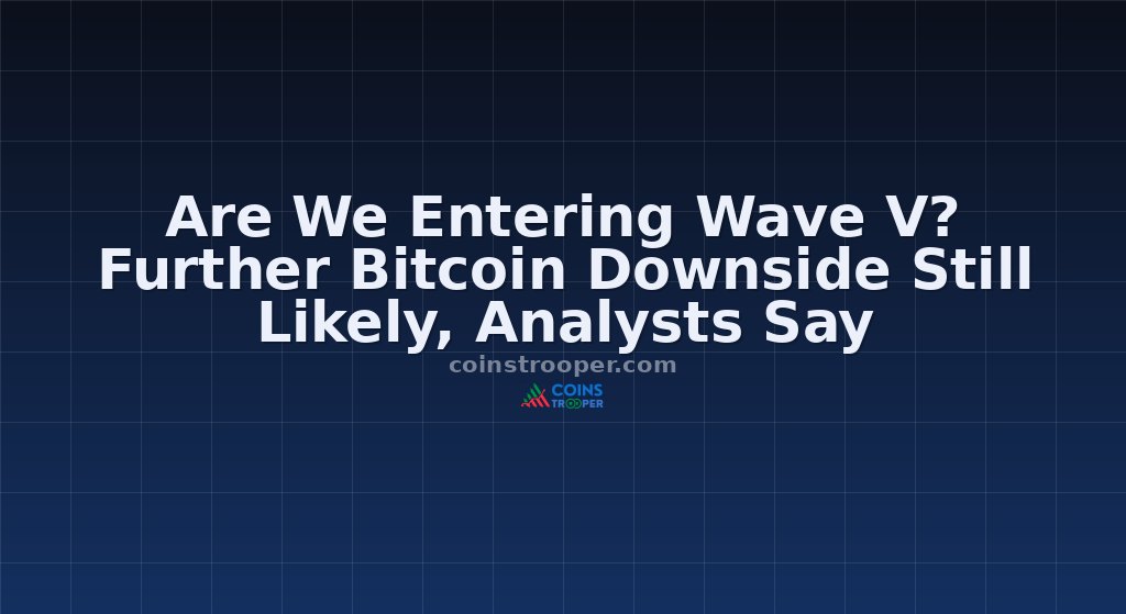 Are We Entering Wave V? Further Bitcoin Downside Still Likely, Analysts Say