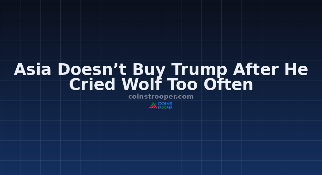 Asia Doesn’t Buy Trump After He Cried Wolf Too Often