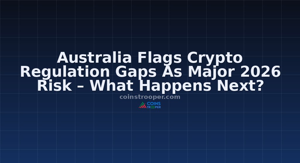 Australia Flags Crypto Regulation Gaps As Major 2026 Risk – What Happens Next?