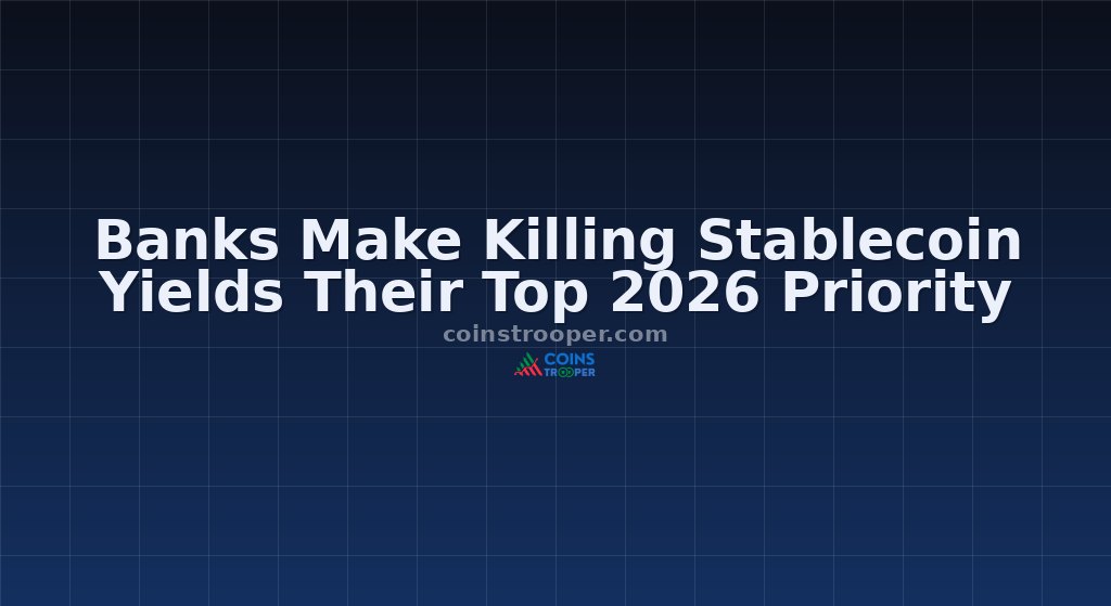 Banks Make Killing Stablecoin Yields Their Top 2026 Priority