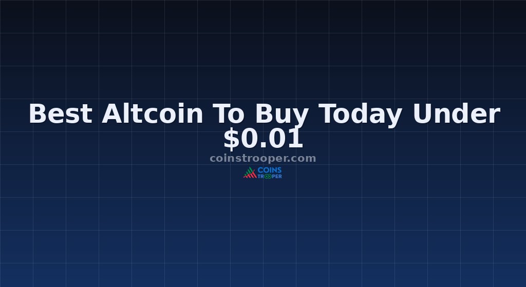 Best Altcoin To Buy Today Under $0.01