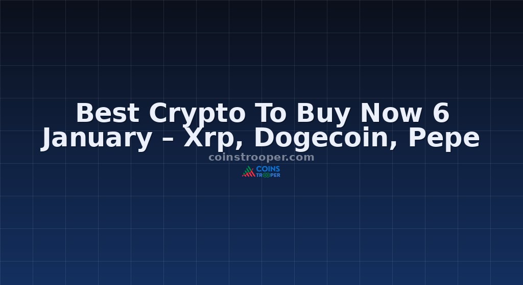 Best Crypto To Buy Now 6 January – Xrp, Dogecoin, Pepe