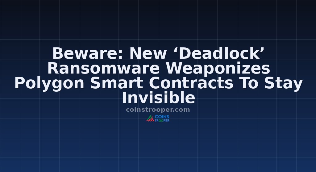 Beware: New ‘Deadlock’ Ransomware Weaponizes Polygon Smart Contracts To Stay Invisible