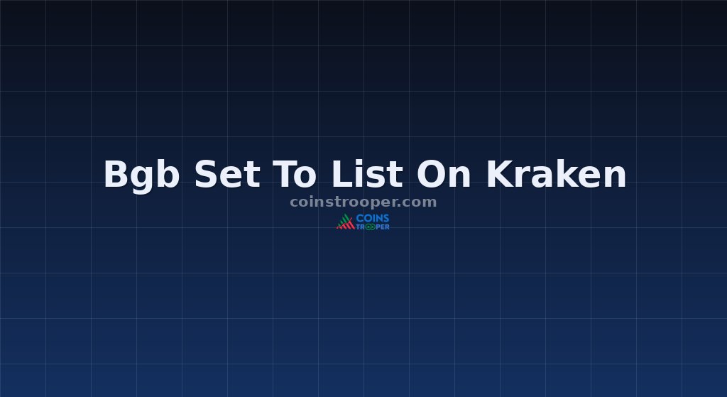 Bgb Set To List On Kraken