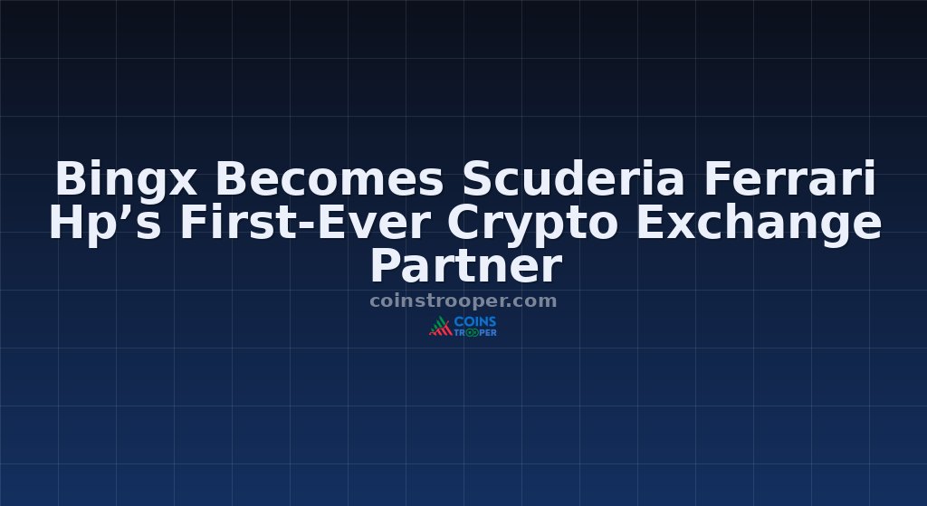 Bingx Becomes Scuderia Ferrari Hp’s First-Ever Crypto Exchange Partner