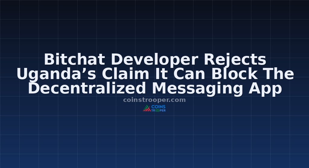 Bitchat Developer Rejects Uganda’s Claim It Can Block The Decentralized Messaging App