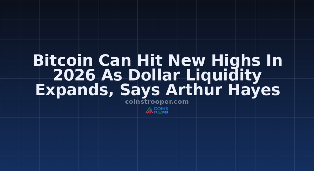 Bitcoin Can Hit New Highs In 2026 As Dollar Liquidity Expands, Says Arthur Hayes