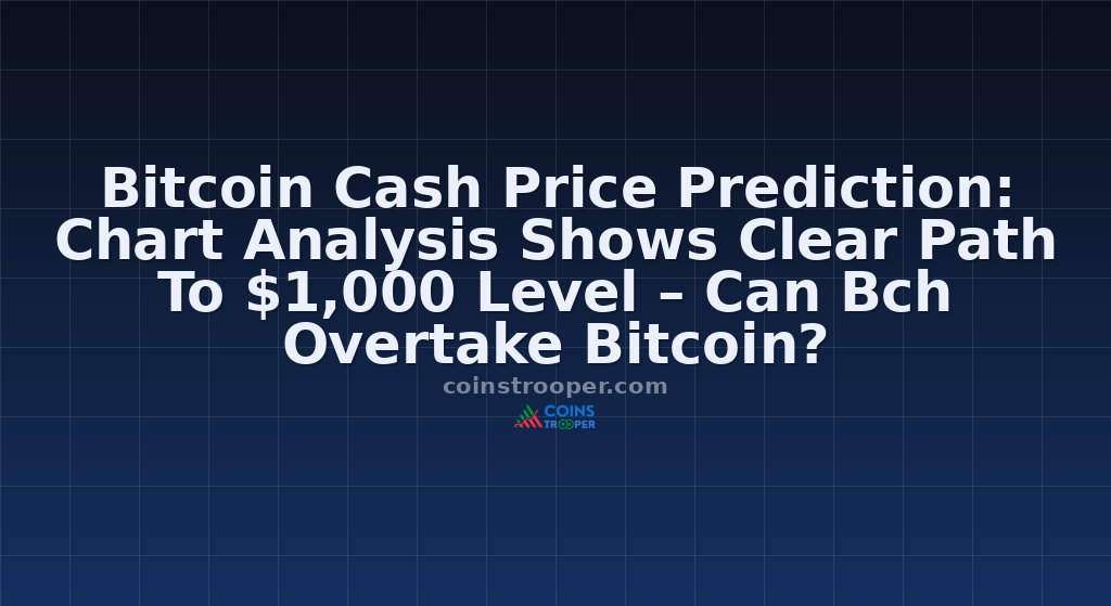 Bitcoin Cash Price Prediction: Chart Analysis Shows Clear Path To $1,000 Level – Can Bch Overtake Bitcoin?