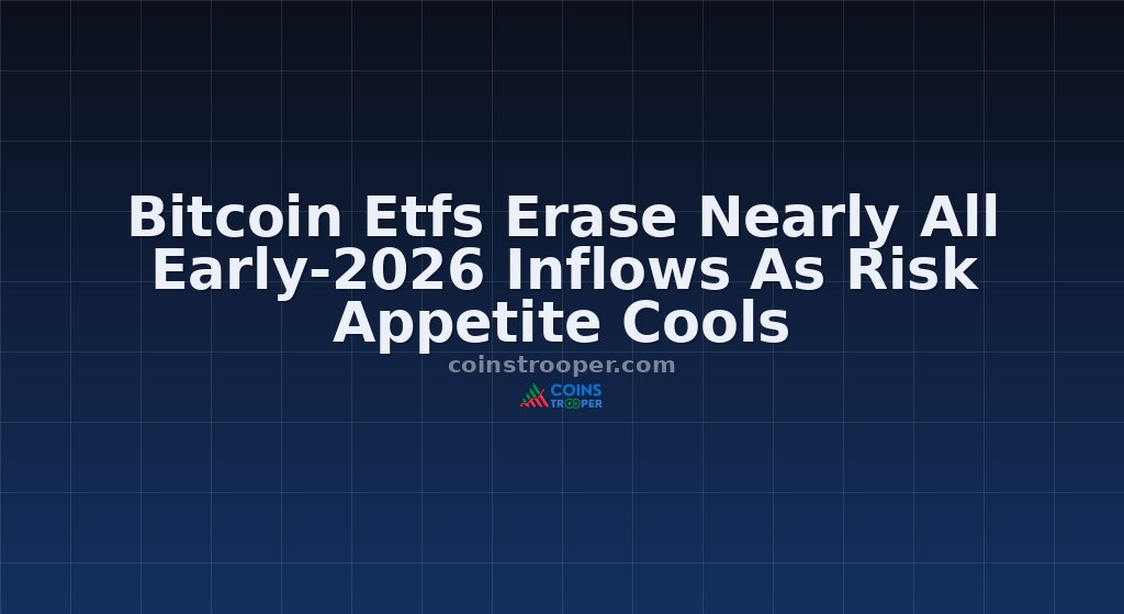 Bitcoin Etfs Erase Nearly All Early-2026 Inflows As Risk Appetite Cools