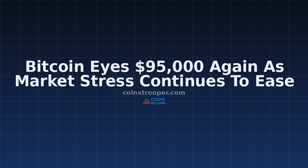 Bitcoin Eyes $95,000 Again As Market Stress Continues To Ease