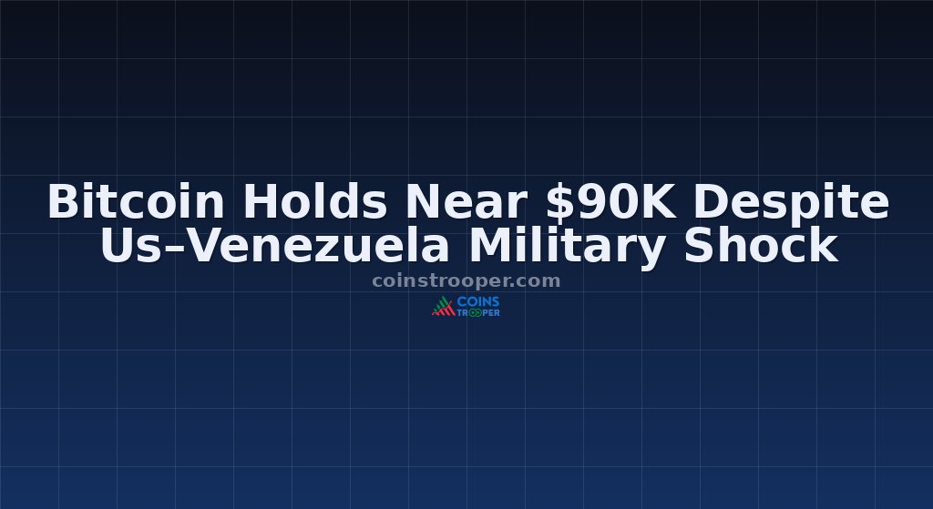 Bitcoin Holds Near $90K Despite Us–Venezuela Military Shock